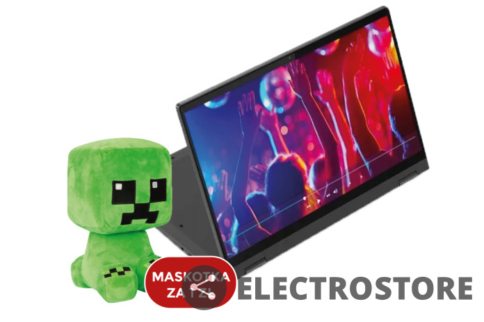 Laptop 2w1 Lenovo Flex 5 14ITL05 z ekranem dotykowym 14" FHD i procesorem i5-1135G7 – Edycja Komunijna 2025 z maskotką Creeper | El-Store Warszawa
